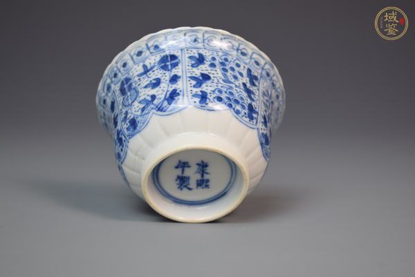 古玩陶瓷花卉紋杯896真品鑒賞圖