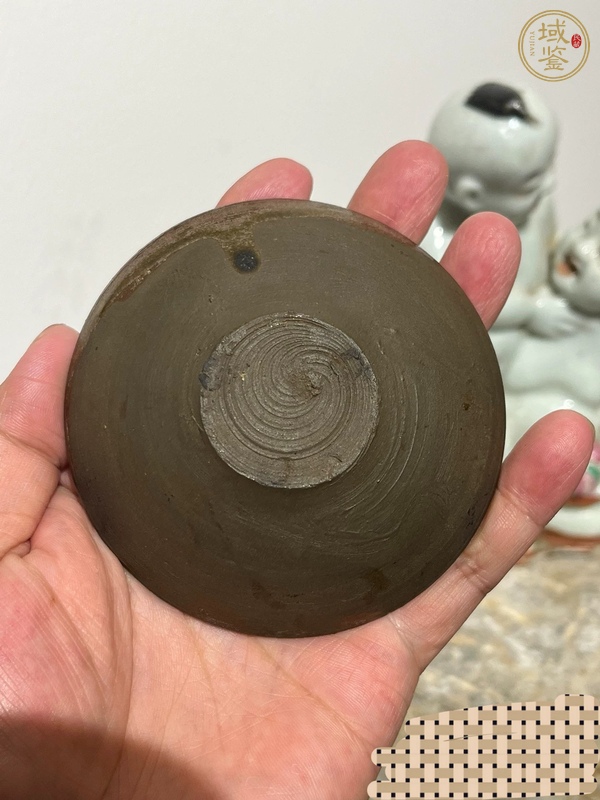 古玩陶瓷吉州窯系褐釉茶盞真品鑒賞圖