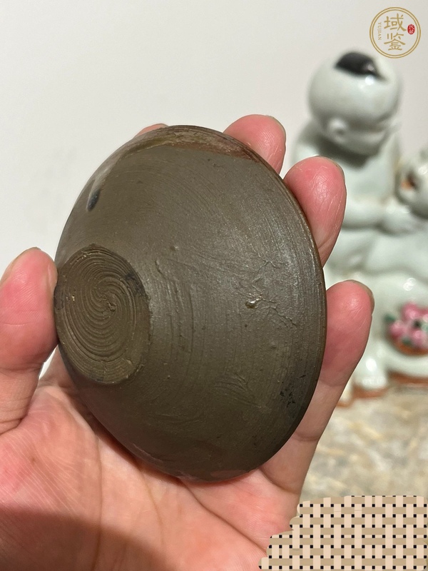 古玩陶瓷吉州窯系褐釉茶盞真品鑒賞圖