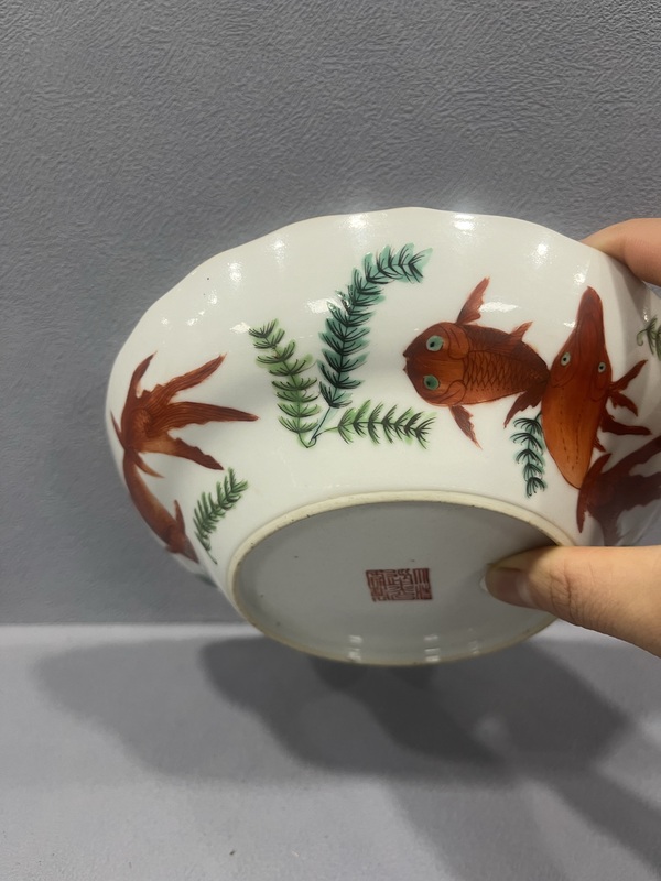 古玩陶瓷粉彩金玉滿堂紋折腰花口碗拍賣,當(dāng)前價(jià)格3500元