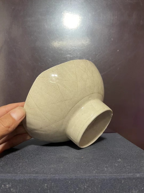 古玩陶瓷宋.影青釉刻鹿紋杯托拍賣,當前價格1500元