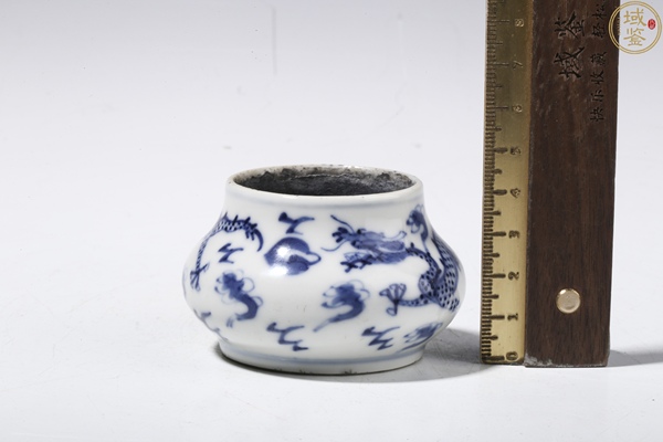 古玩陶瓷青花龍紋水盂拍賣,當前價格3888元