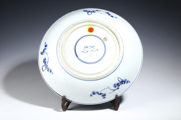 古玩陶瓷清康熙·青花冰梅紋大盤拍賣，當(dāng)前價(jià)格888元