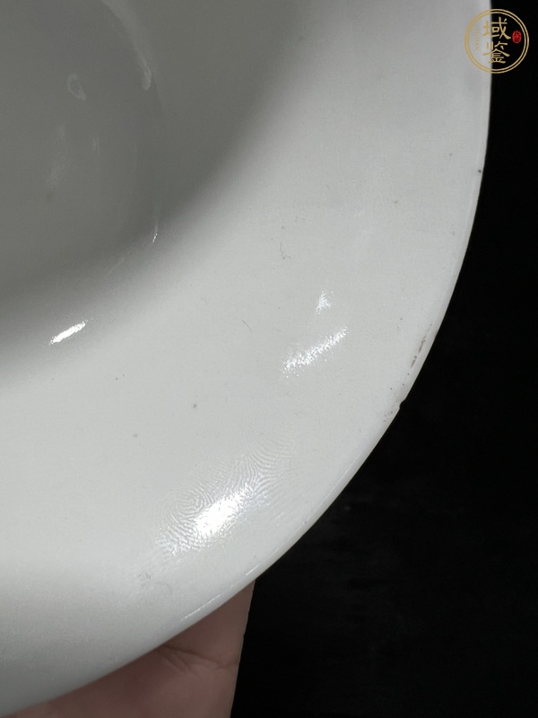 古玩陶瓷胭脂紅釉茶圓真品鑒賞圖
