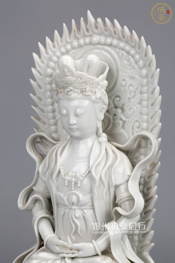 古玩陶瓷德化觀音造像真品鑒賞圖
