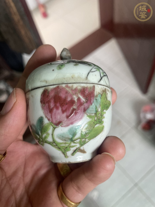 古玩陶瓷花鳥糖缸真品鑒賞圖