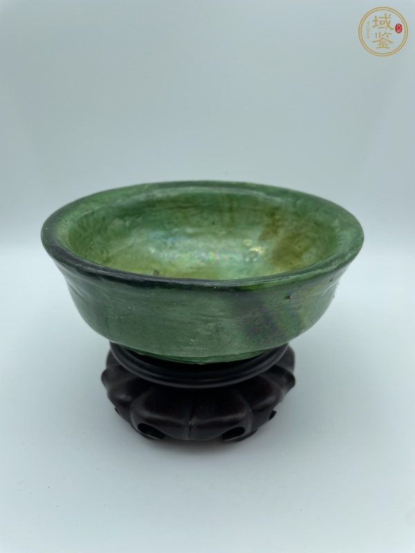 古玩陶瓷遼金·綠釉缽真品鑒賞圖
