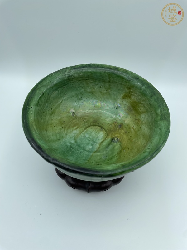 古玩陶瓷遼金·綠釉缽真品鑒賞圖