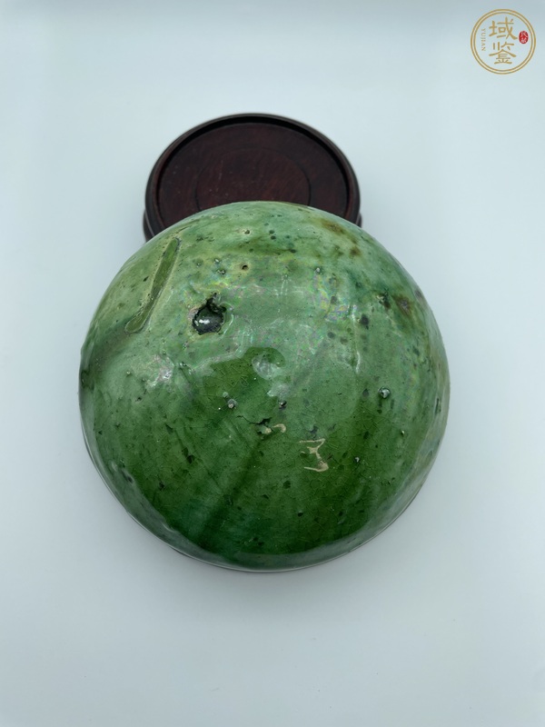 古玩陶瓷遼金·綠釉缽真品鑒賞圖