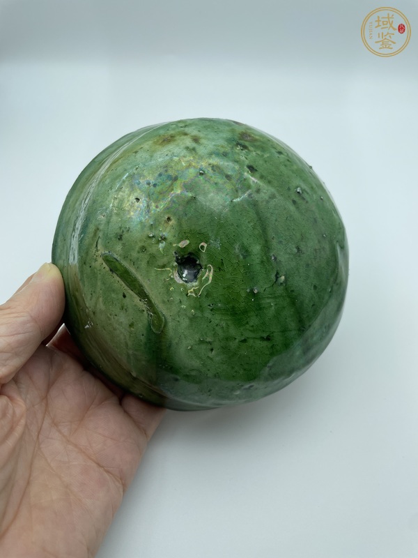 古玩陶瓷遼金·綠釉缽真品鑒賞圖
