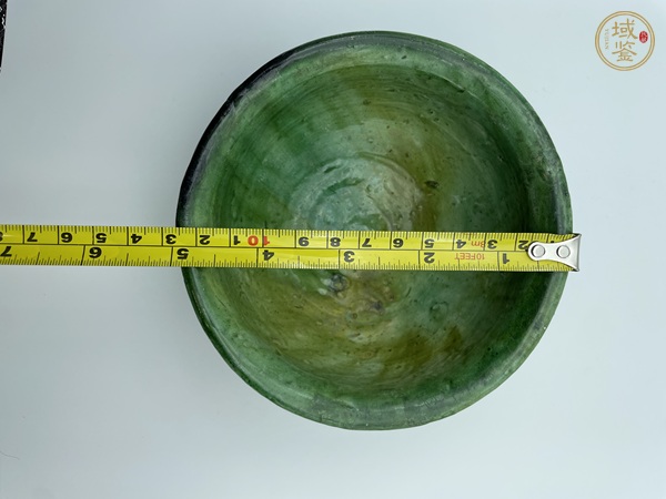 古玩陶瓷遼金·綠釉缽真品鑒賞圖