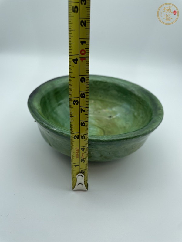 古玩陶瓷遼金·綠釉缽真品鑒賞圖