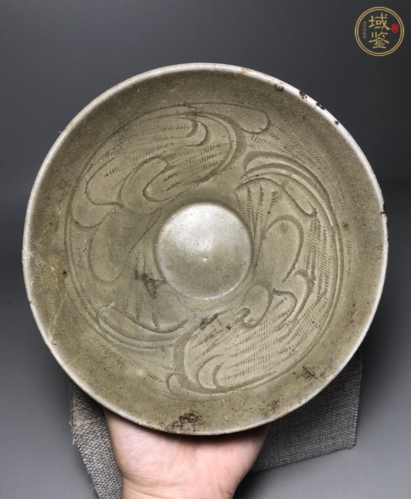 古玩陶瓷宋：珠光青瓷蓖花碗真品鑒賞圖