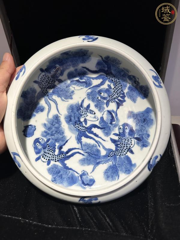 古玩陶瓷青花洗真品鑒賞圖