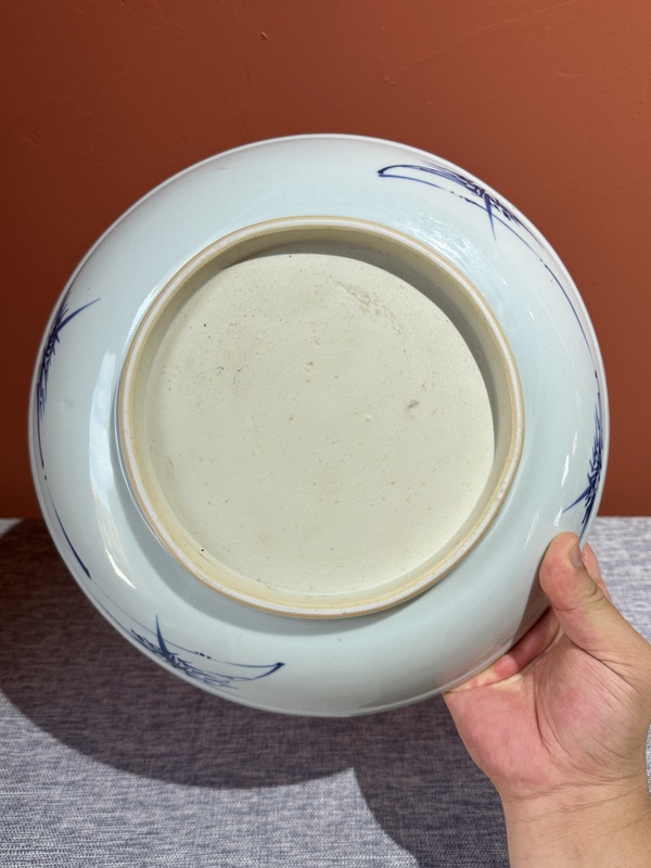 古玩陶瓷青花獅子繡球紋盤拍賣,當前價格26000元