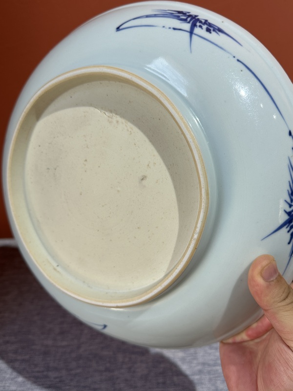 古玩陶瓷青花獅子繡球紋盤拍賣,當前價格26000元