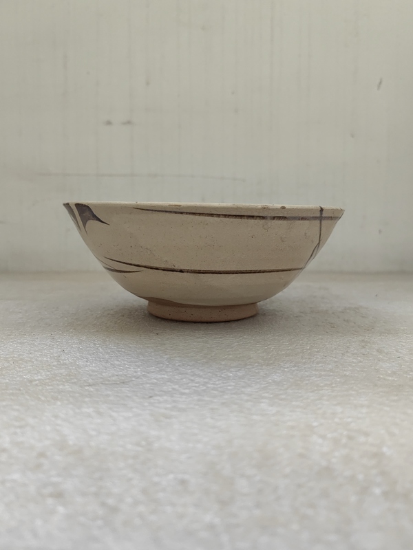 古玩陶瓷磁州窯褐彩碗拍賣,當前價格789元