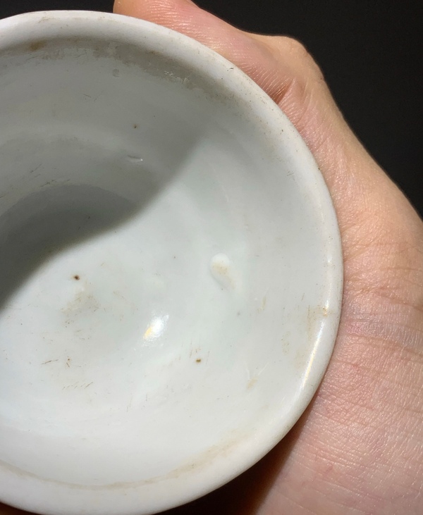 古玩陶瓷清中早 紅綠彩杯拍賣,當前價格688元