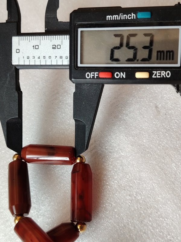 古玩玉器清代紅瑪瑙手串拍賣,當前價格150元