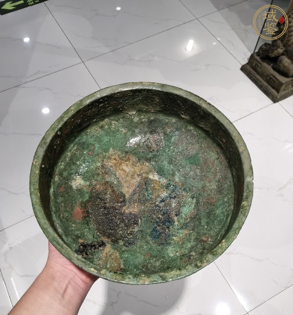 古玩銅器青銅盤真品鑒賞圖