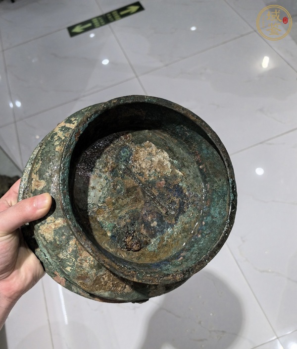 古玩銅器青銅盤真品鑒賞圖