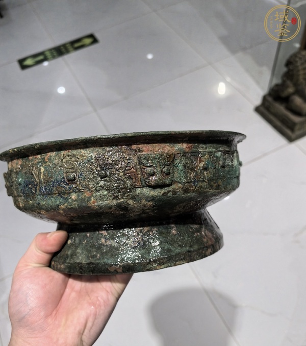 古玩銅器青銅盤真品鑒賞圖