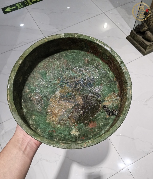 古玩銅器青銅盤真品鑒賞圖