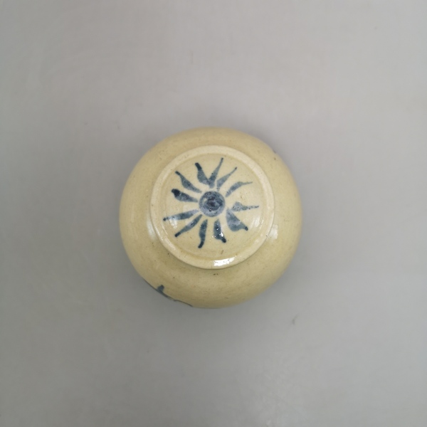 古玩陶瓷明晚期花卉紋青花蓋罐拍賣,當前價格850元