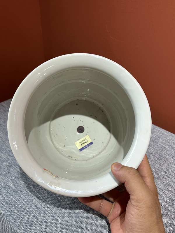 古玩陶瓷清代光緒粉彩三多紋花盆拍賣,當前價格22800元