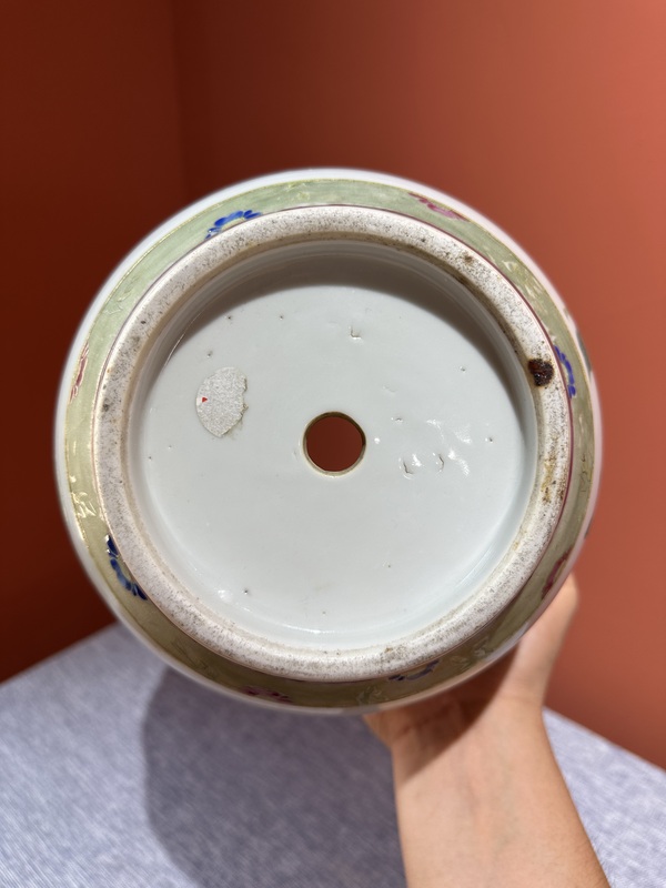 古玩陶瓷清代光緒粉彩三多紋花盆拍賣,當前價格22800元