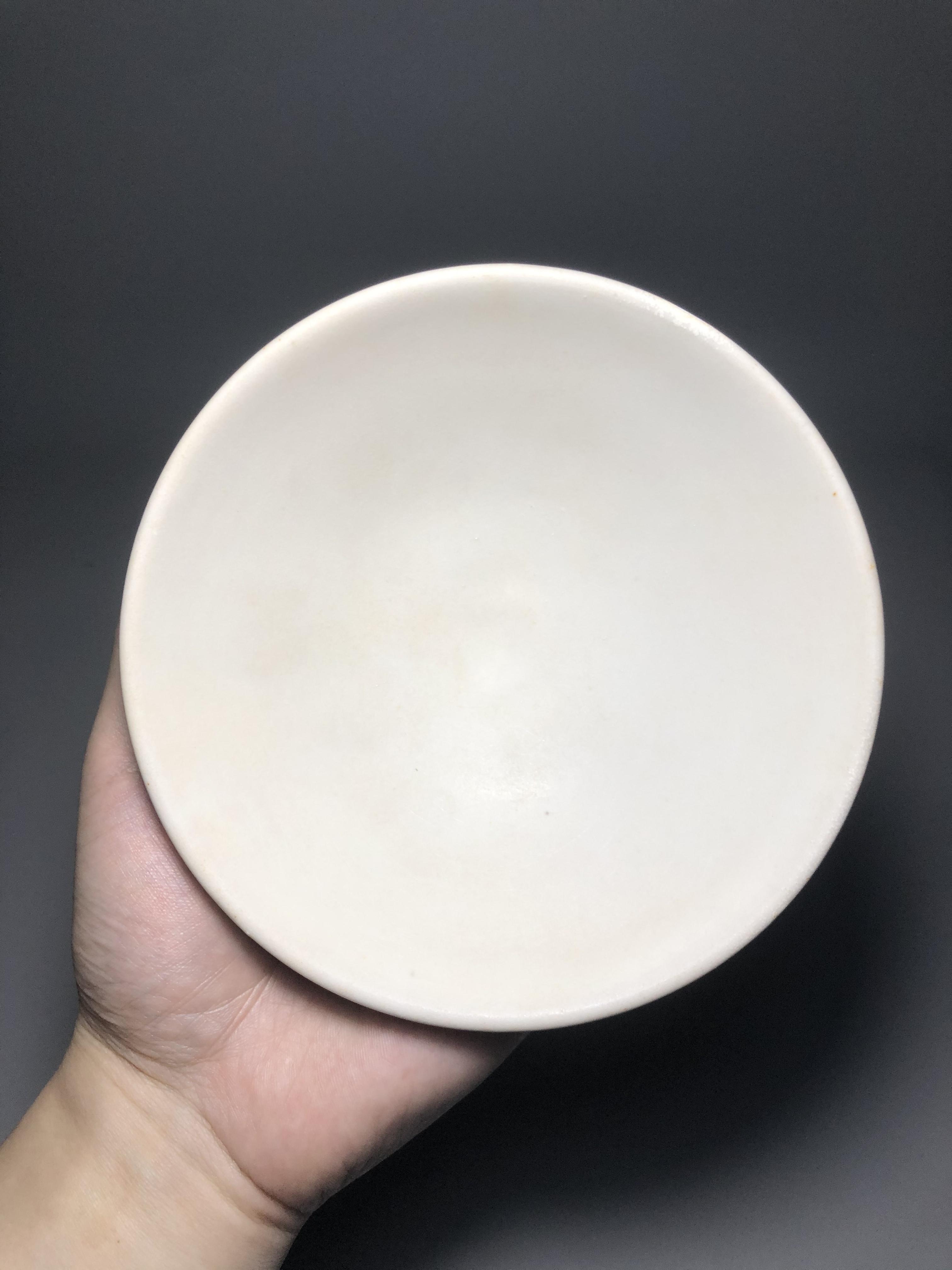 白釉玉壁底碗 ＊けい州窯 ＊晩唐