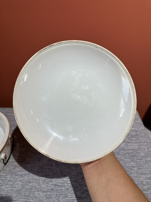 古玩陶瓷清代光緒粉彩富貴白頭一品鍋拍賣,當前價格15800元