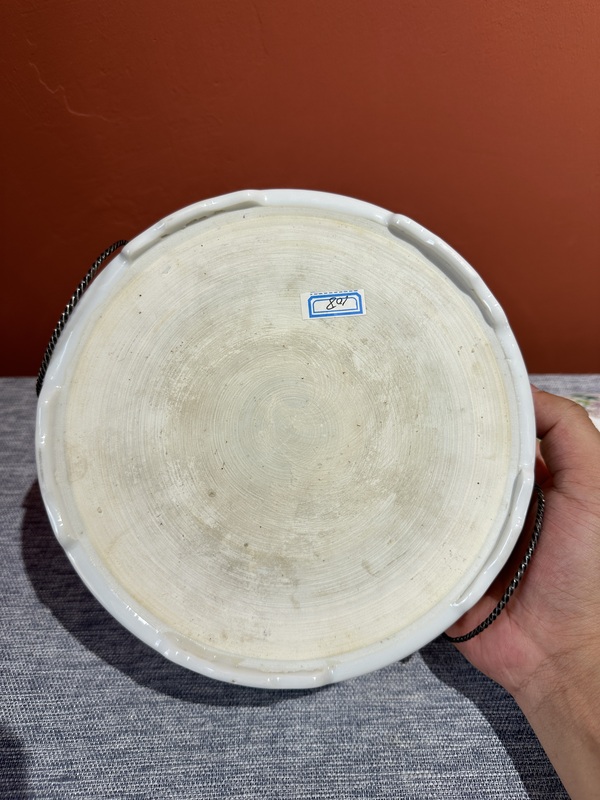 古玩陶瓷清代光緒粉彩富貴白頭一品鍋拍賣,當前價格15800元
