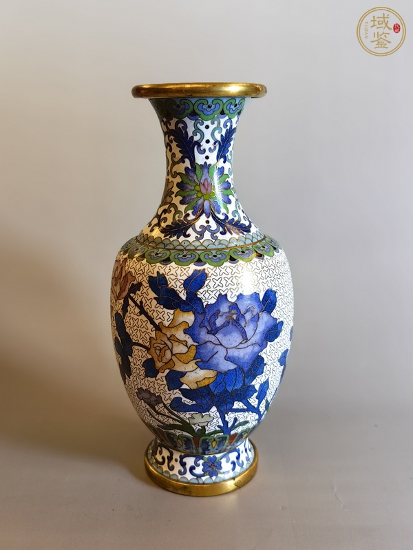 古玩雜項景泰藍(lán)銅瓶真品鑒賞圖
