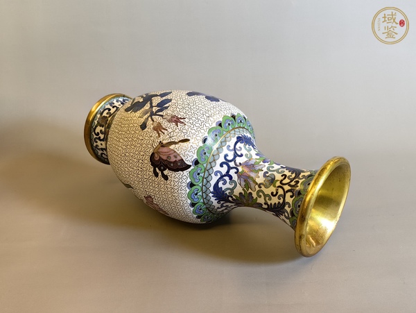 古玩雜項景泰藍(lán)銅瓶真品鑒賞圖