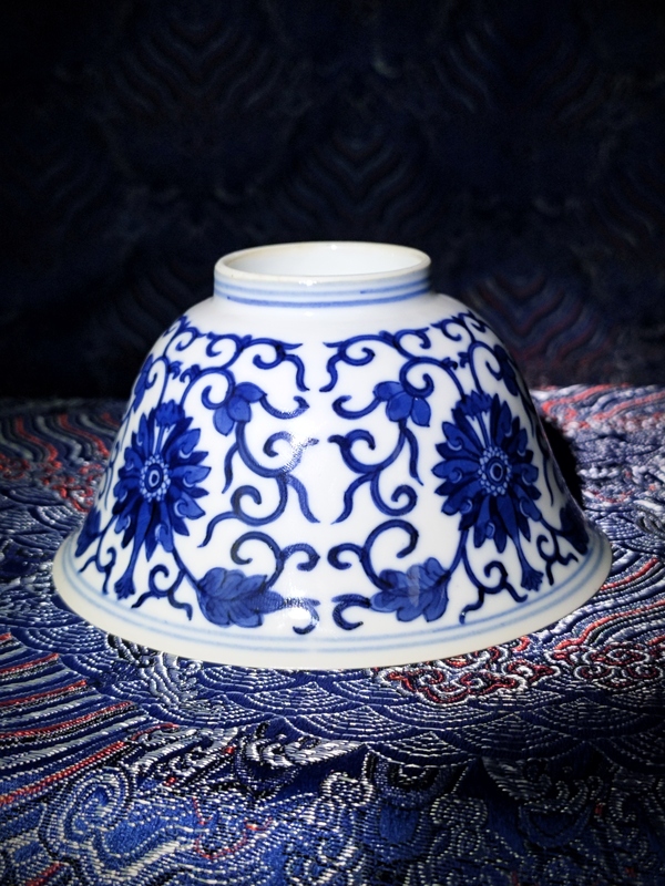 古玩陶瓷光緒·青花纏枝寶相花紋碗(官)實物鑒真精品拍賣,當前價格69980元