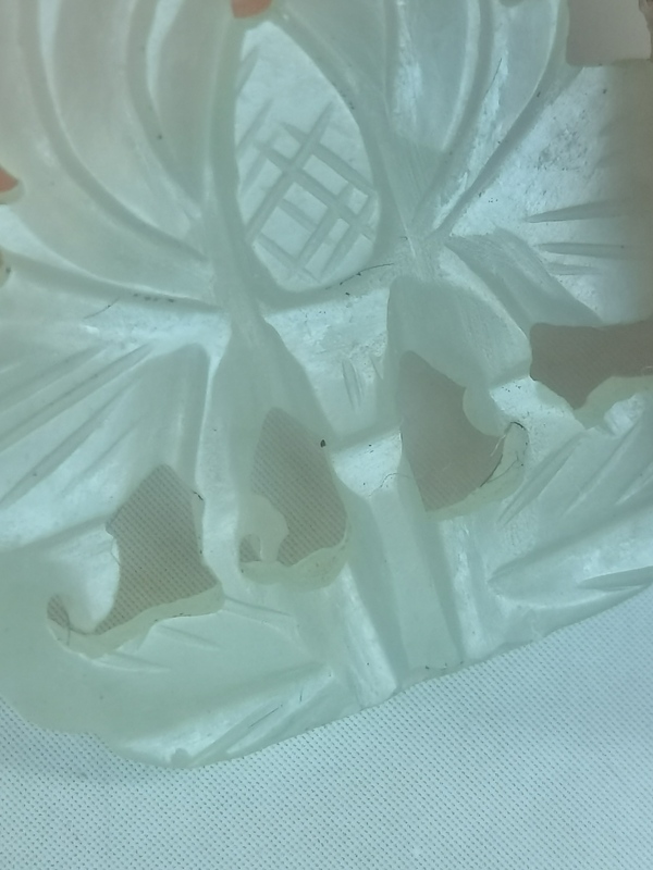 古玩玉器清.和田白玉帽花拍賣,當前價格990元