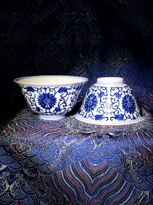 古玩陶瓷光緒·青花纏枝寶相花紋碗(官)實物鑒真精品拍賣,當前價格69980元
