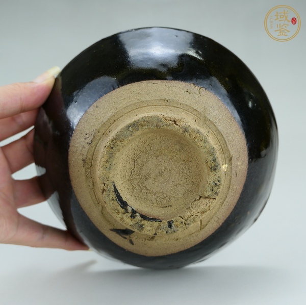 古玩陶瓷磁州窯黑釉茶碗真品鑒賞圖