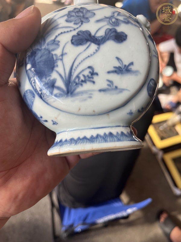 古玩陶瓷青花一路連科紋抱月瓶真品鑒賞圖