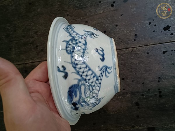 古玩陶瓷龍紋青花香爐真品鑒賞圖