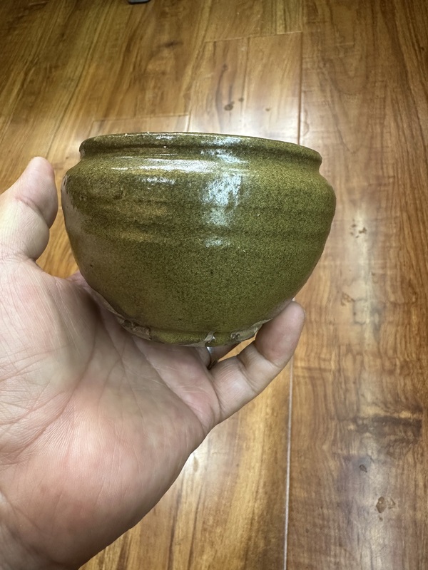 古玩陶瓷元代河北窯茶葉末罐拍賣(mài)，當(dāng)前價(jià)格1500元