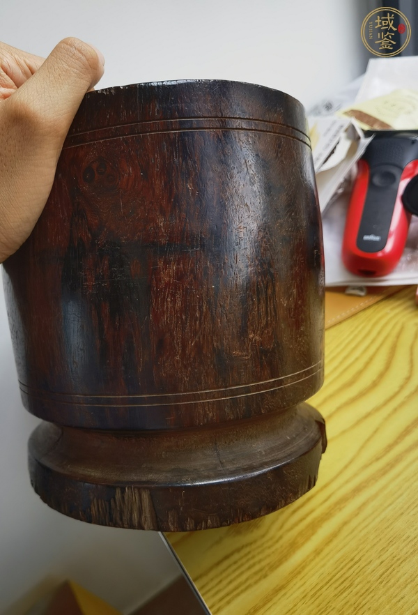 古玩雜項搗藥缽真品鑒賞圖
