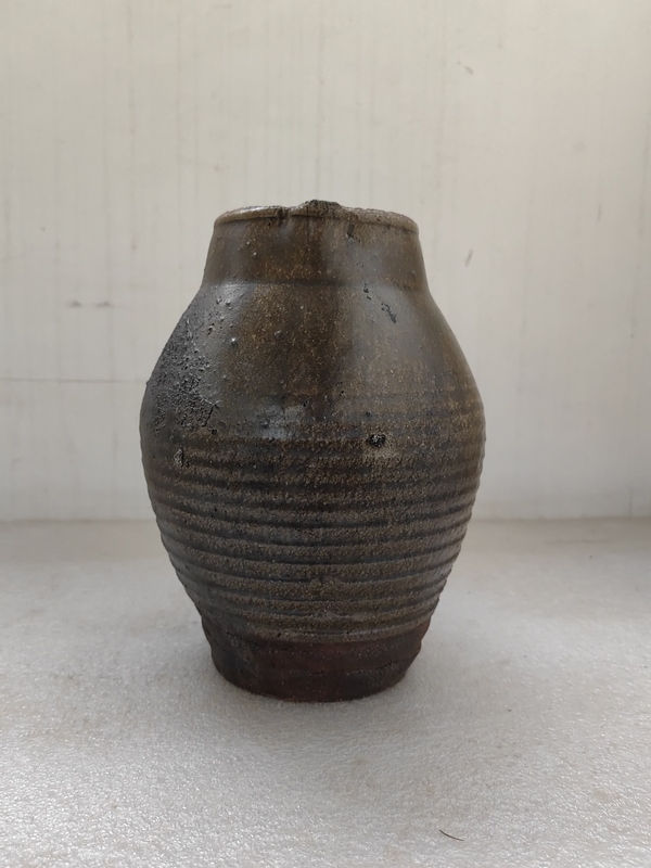 古玩陶瓷褐釉花澆拍賣,當前價格678元
