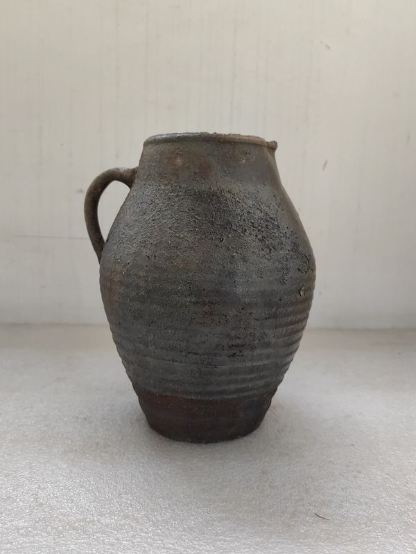 古玩陶瓷褐釉花澆拍賣,當前價格678元