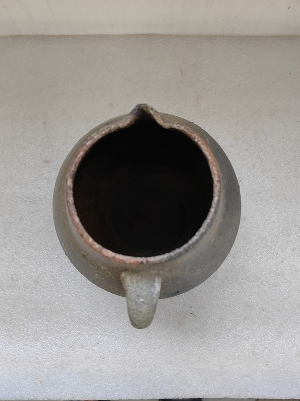 古玩陶瓷褐釉花澆拍賣,當前價格678元