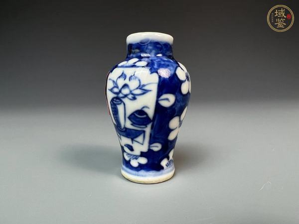 古玩陶瓷青花小瓶真品鑒賞圖