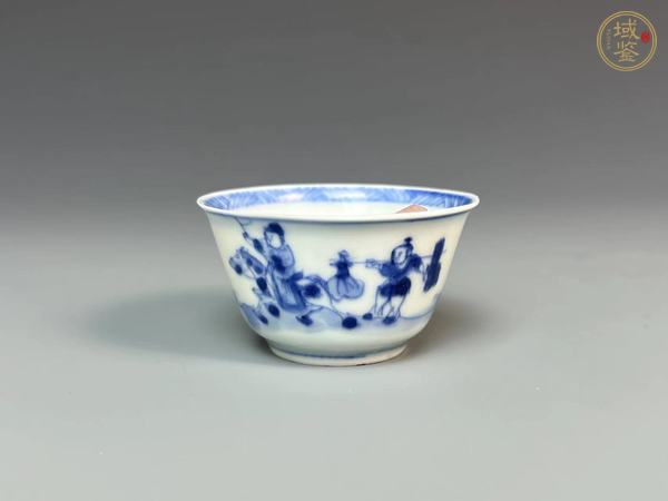 古玩陶瓷青花人物杯899真品鑒賞圖