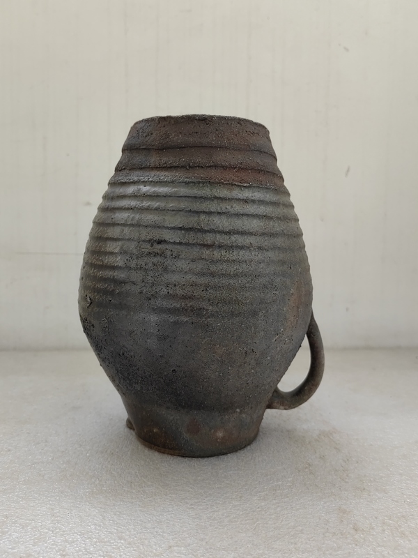 古玩陶瓷褐釉花澆拍賣,當前價格678元