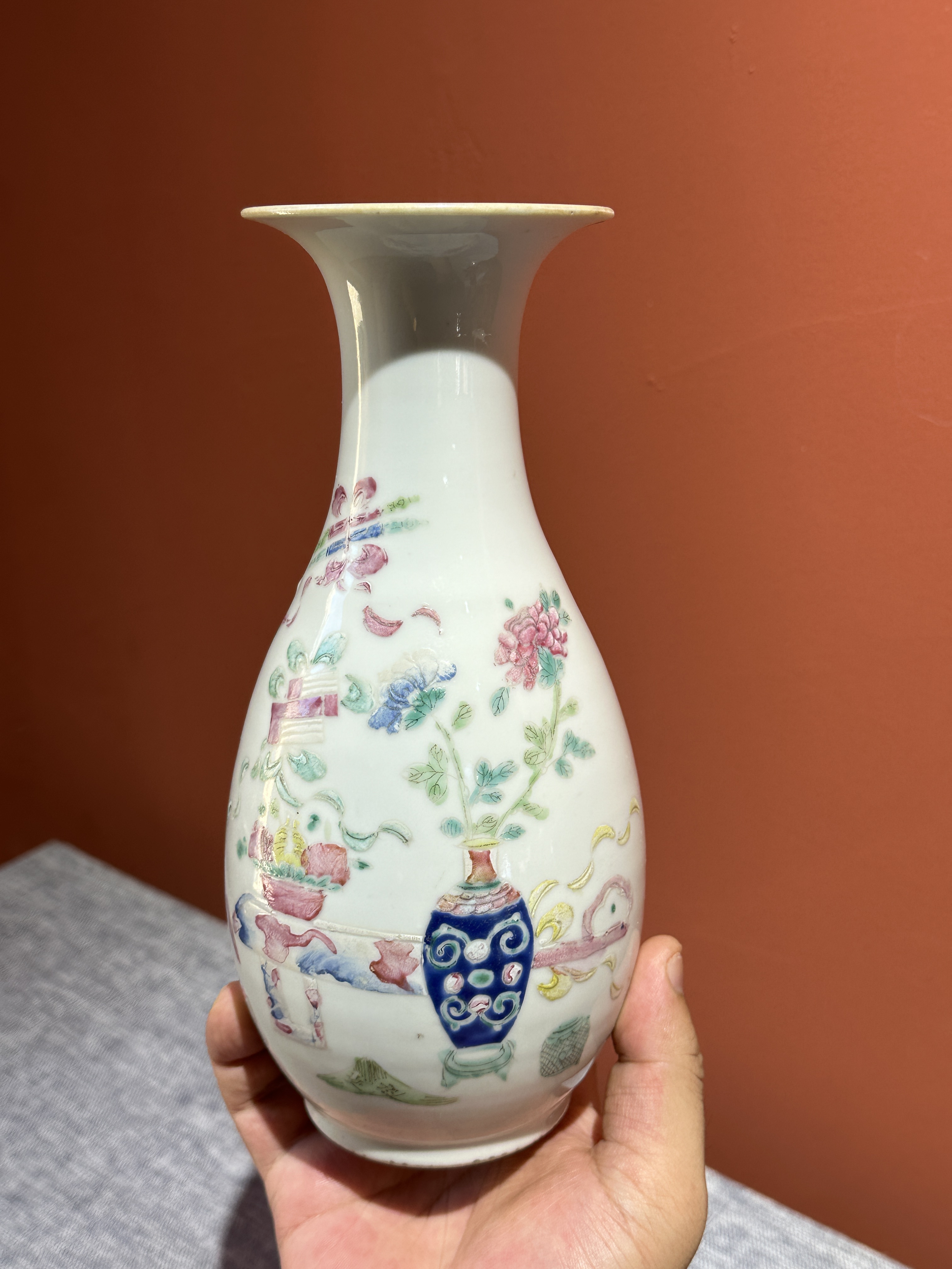 清 粉彩人物紋四方碗 大清同治年制款 中国 古美術（靓宝格- 同治